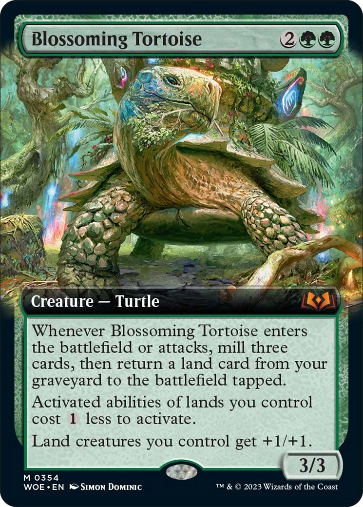 Blossoming Tortoise (Extended Art) [Wilds of Eldraine] | Eastridge Sports Cards & Games