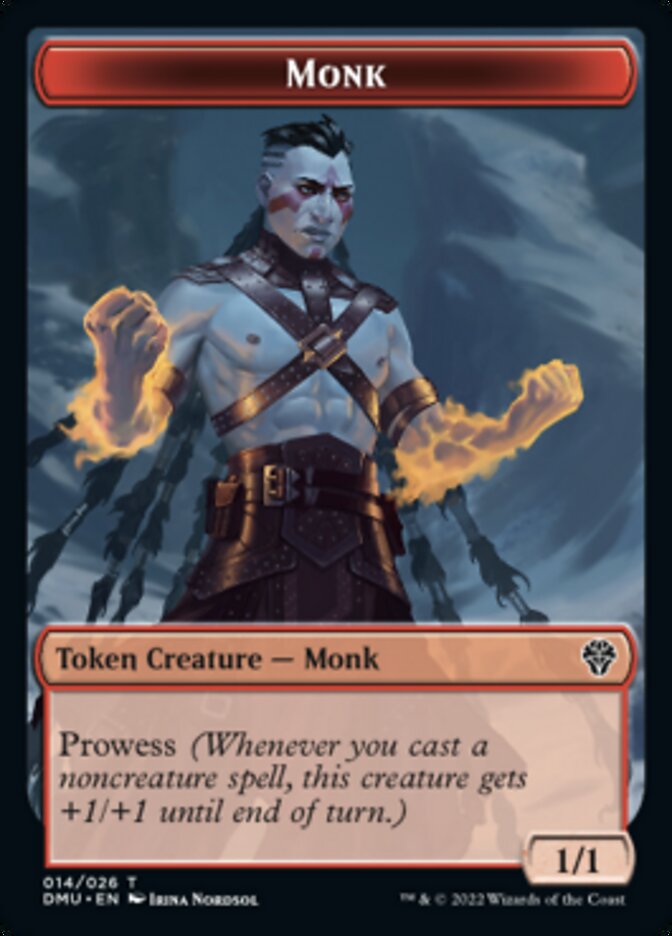 Monk Token [Dominaria United Tokens] | Eastridge Sports Cards & Games