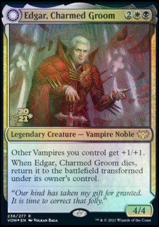 Edgar, Charmed Groom // Edgar Markov's Coffin [Innistrad: Crimson Vow Prerelease Promos] | Eastridge Sports Cards & Games