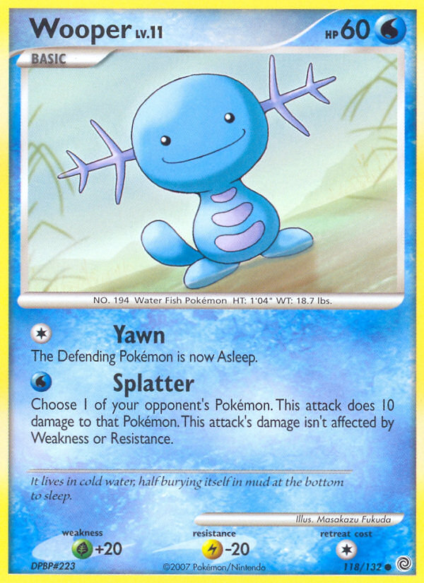 Wooper (118/132) [Diamond & Pearl: Secret Wonders] | Eastridge Sports Cards & Games