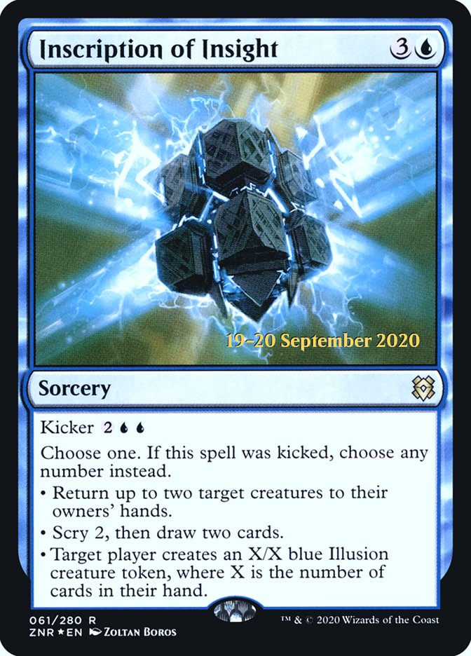 Inscription of Insight  [Zendikar Rising Prerelease Promos] | Eastridge Sports Cards & Games