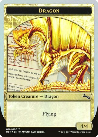 Gold Dragon Token [Unstable Tokens] | Eastridge Sports Cards & Games