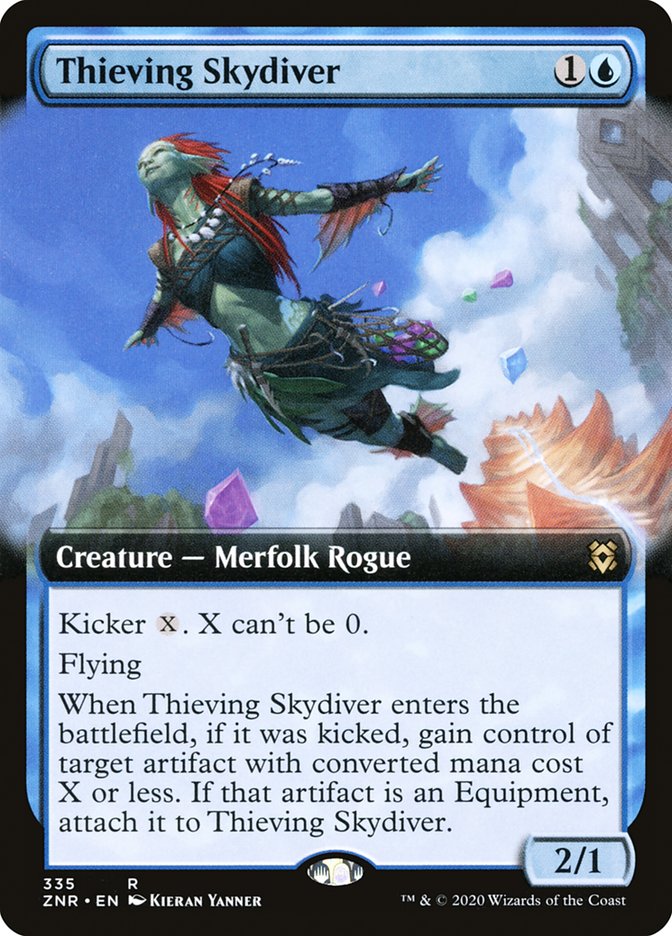 Thieving Skydiver (Extended Art) [Zendikar Rising] | Eastridge Sports Cards & Games