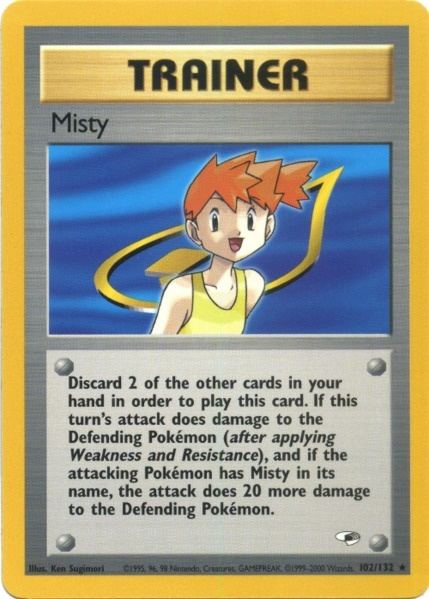 Misty (102/132) [Gym Heroes Unlimited] | Eastridge Sports Cards & Games