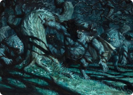 Unnatural Moonrise Art Card [Innistrad: Midnight Hunt Art Series] | Eastridge Sports Cards & Games