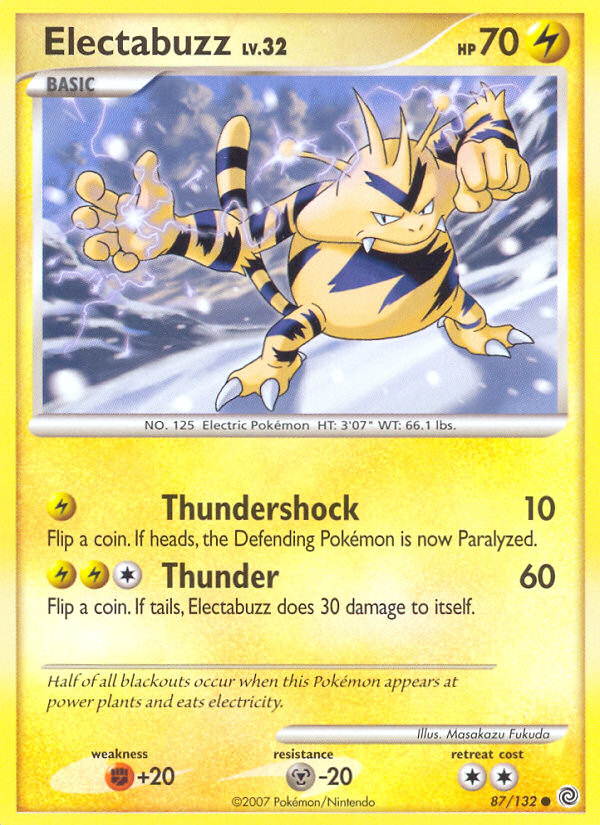 Electabuzz (87/132) [Diamond & Pearl: Secret Wonders] | Eastridge Sports Cards & Games