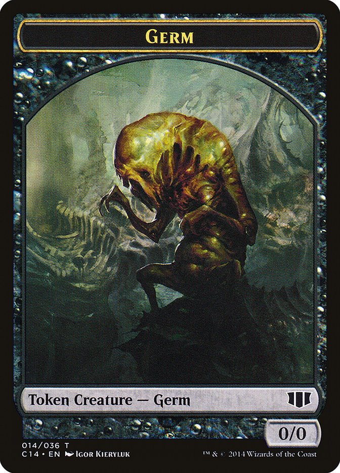 Germ // Zombie (016/036) Double-sided Token [Commander 2014 Tokens] | Eastridge Sports Cards & Games