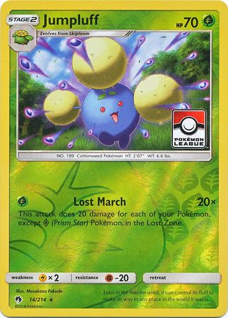 Jumpluff (14/214) (League Promo) [Sun & Moon: Lost Thunder] | Eastridge Sports Cards & Games