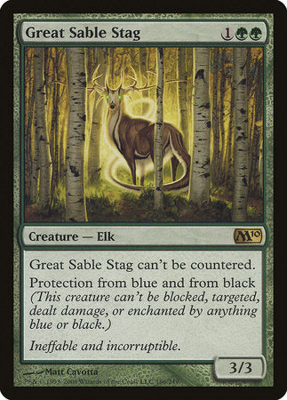Great Sable Stag [Magic 2010] | Eastridge Sports Cards & Games