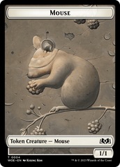 Mouse // Food (0011) Double-Sided Token [Wilds of Eldraine Tokens] | Eastridge Sports Cards & Games
