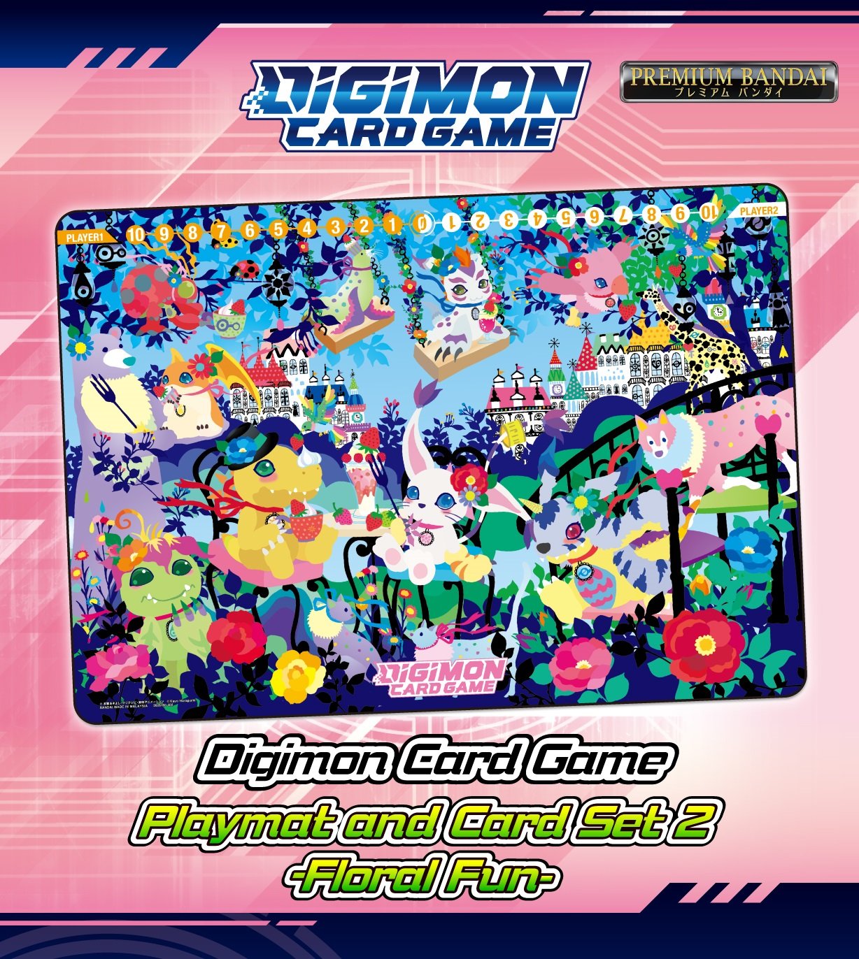 Digimon - Playmat & Card Set 2 - Floral Fun (PB-09) | Eastridge Sports Cards & Games
