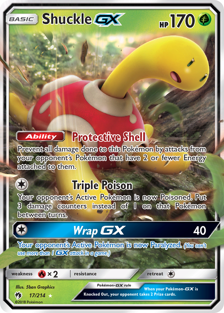 Shuckle GX (17/214) [Sun & Moon: Lost Thunder] | Eastridge Sports Cards & Games