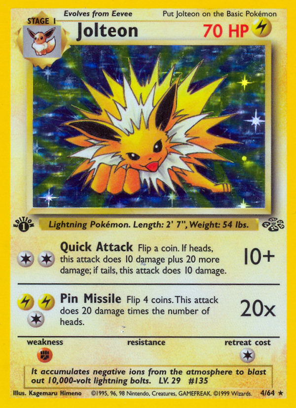 Jolteon (4/64) [Jungle 1st Edition] | Eastridge Sports Cards & Games