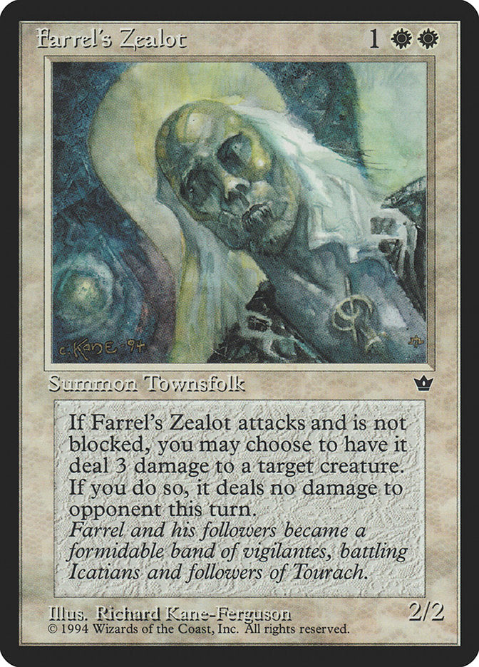 Farrel's Zealot (Richard Kane Ferguson) [Fallen Empires] | Eastridge Sports Cards & Games