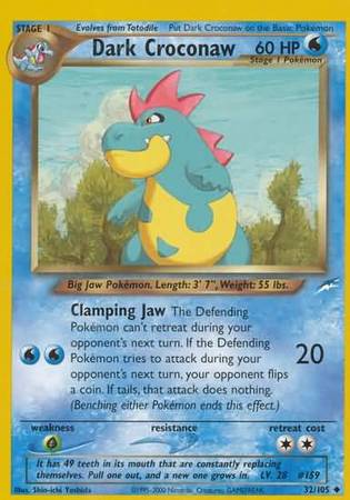 Dark Croconaw (32/105) [Neo Destiny Unlimited] | Eastridge Sports Cards & Games