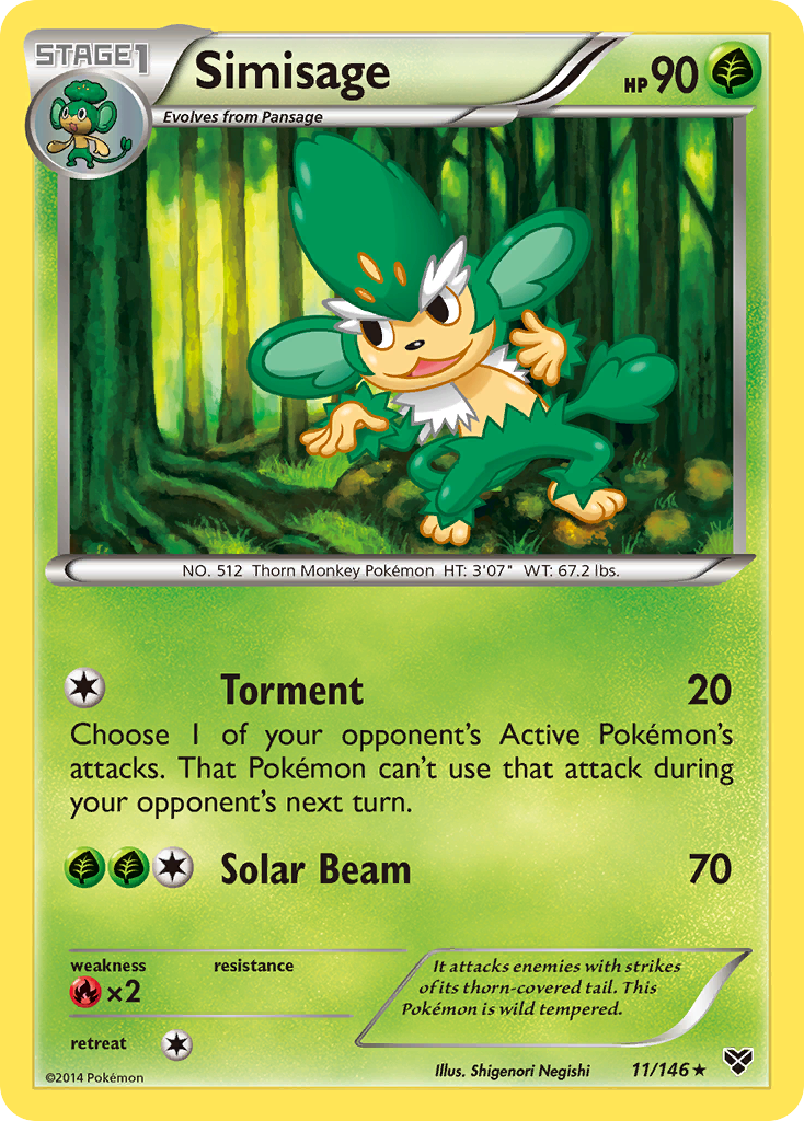 Simisage (11/146) [XY: Base Set] | Eastridge Sports Cards & Games