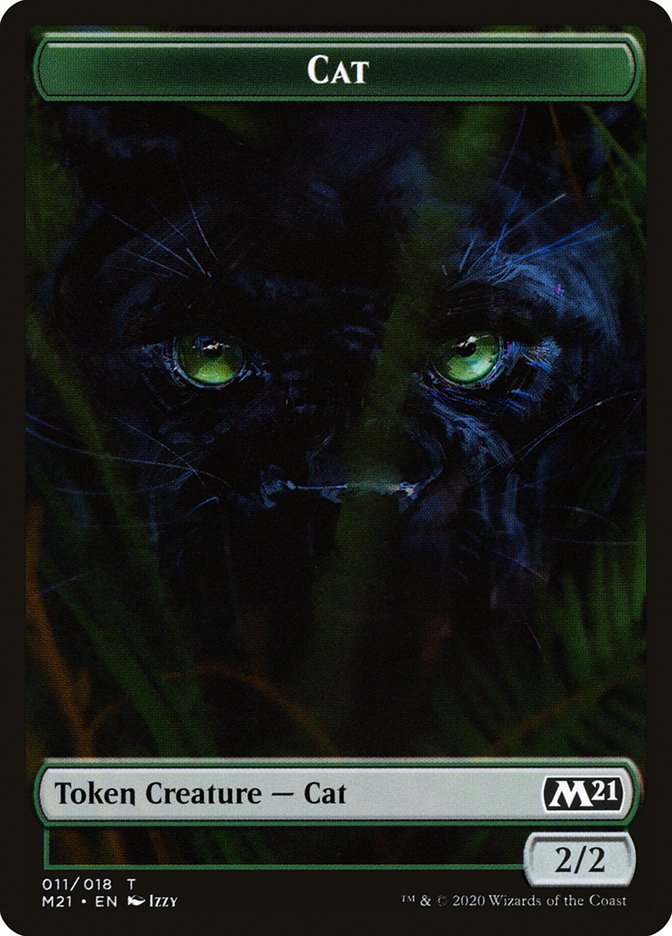 Bird // Cat (011) Double-sided Token [Core Set 2021 Tokens] | Eastridge Sports Cards & Games