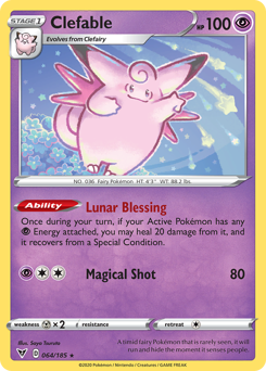 Clefable (064/185) [Sword & Shield: Vivid Voltage] | Eastridge Sports Cards & Games