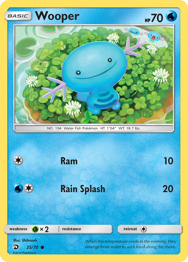 Wooper (25/70) [Sun & Moon: Dragon Majesty] | Eastridge Sports Cards & Games