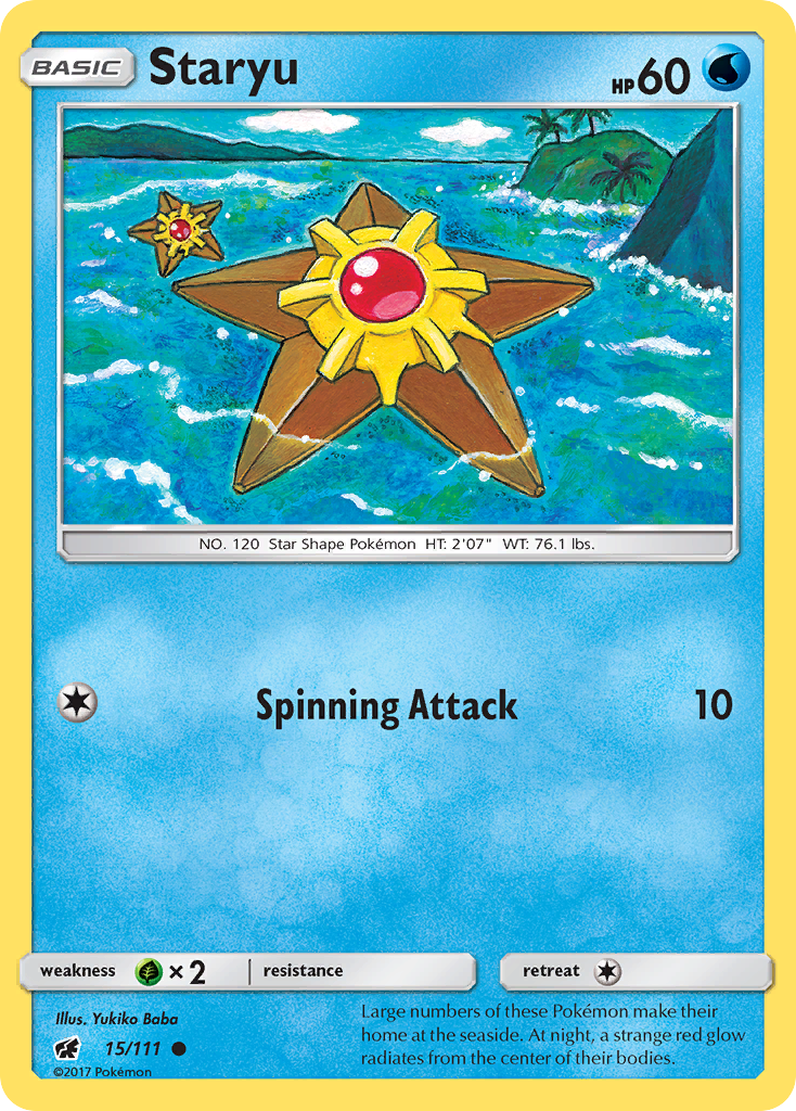 Staryu (15/111) [Sun & Moon: Crimson Invasion] | Eastridge Sports Cards & Games