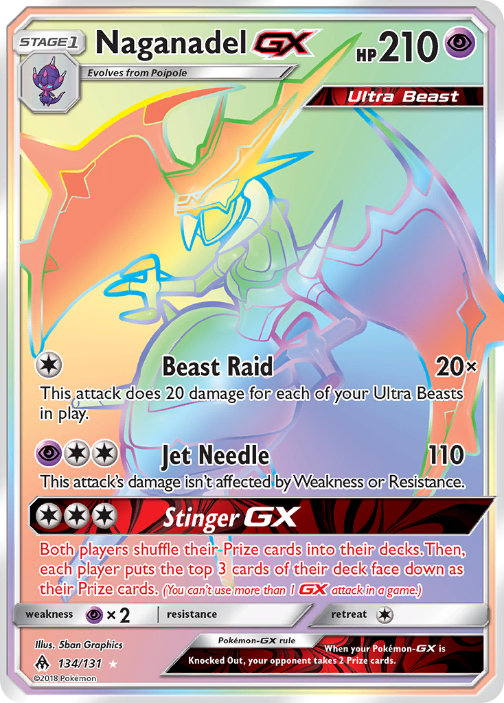 Naganadel GX (134/131) [Sun & Moon: Forbidden Light] | Eastridge Sports Cards & Games