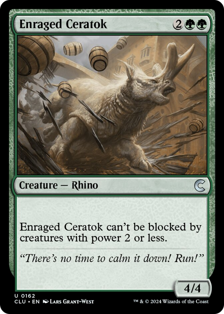 Enraged Ceratok [Ravnica: Clue Edition] | Eastridge Sports Cards & Games