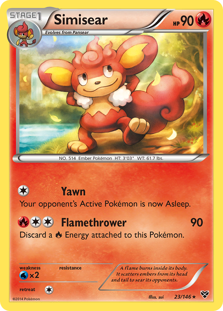 Simisear (23/146) [XY: Base Set] | Eastridge Sports Cards & Games