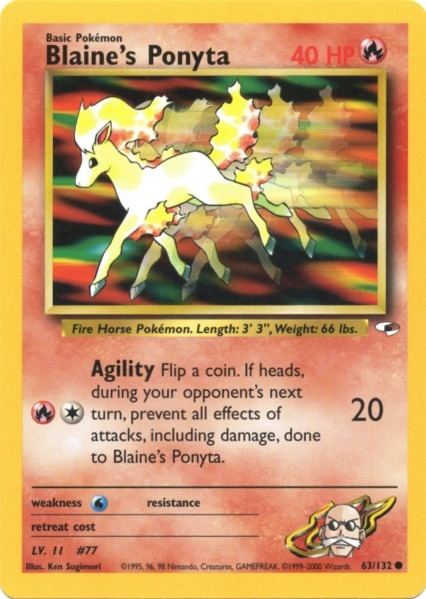 Blaine's Ponyta (63/132) [Gym Heroes Unlimited] | Eastridge Sports Cards & Games