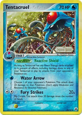 Tentacruel (45/92) (Stamped) [EX: Legend Maker] | Eastridge Sports Cards & Games