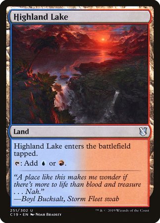 Highland Lake [Commander 2019] | Eastridge Sports Cards & Games