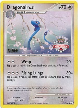 Dragonair (52/146) (State Province Territory Championship Staff) [Diamond & Pearl: Legends Awakened] | Eastridge Sports Cards & Games