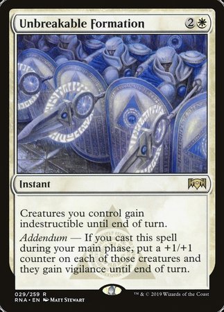 Unbreakable Formation [Ravnica Allegiance] | Eastridge Sports Cards & Games