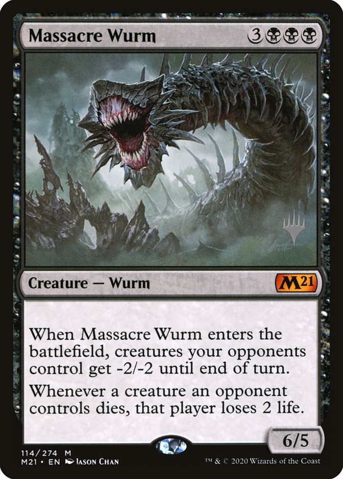 Massacre Wurm (Promo Pack) [Core Set 2021 Promos] | Eastridge Sports Cards & Games