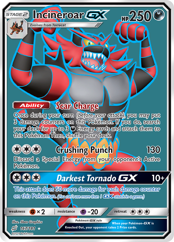 Incineroar GX (167/181) [Sun & Moon: Team Up] | Eastridge Sports Cards & Games