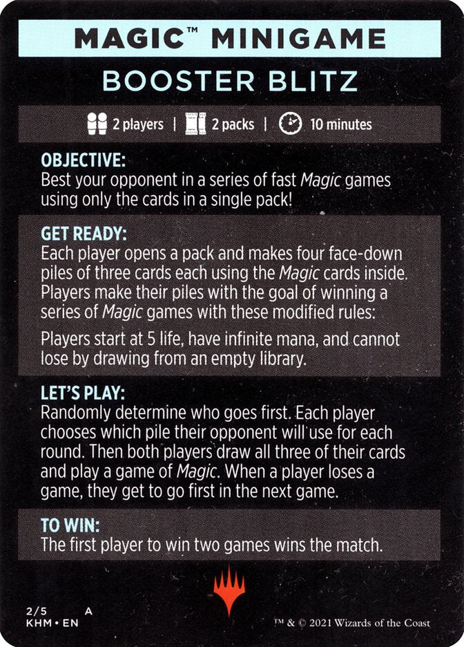 Booster Blitz (Magic Minigame) [Kaldheim Minigame] | Eastridge Sports Cards & Games