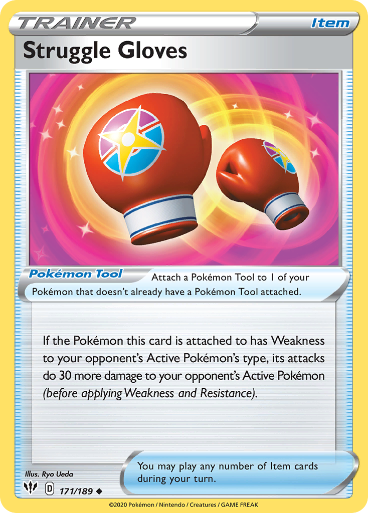 Struggle Gloves (171/189) [Sword & Shield: Darkness Ablaze] | Eastridge Sports Cards & Games
