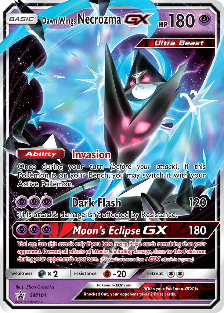 Dawn Wings Necrozma GX (SM101) [Sun & Moon: Black Star Promos] | Eastridge Sports Cards & Games