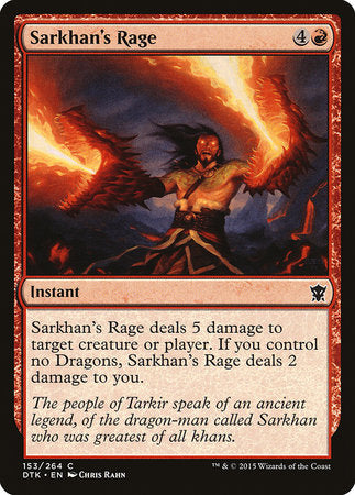 Sarkhan's Rage [Dragons of Tarkir] | Eastridge Sports Cards & Games