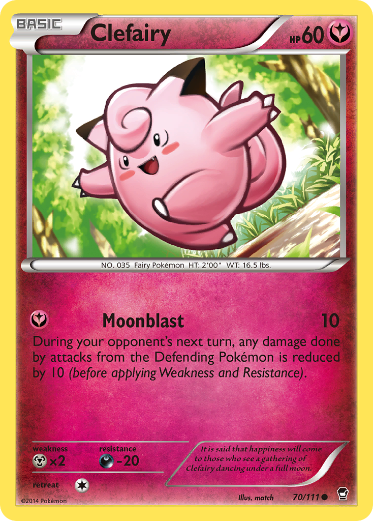 Clefairy (70/111) [XY: Furious Fists] | Eastridge Sports Cards & Games