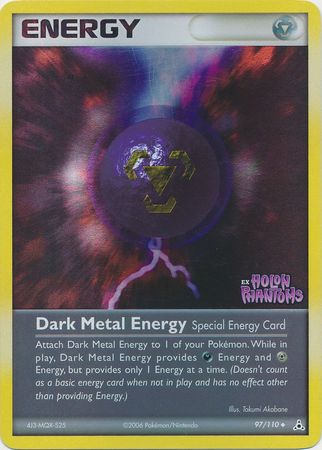 Dark Metal Energy (97/110) (Stamped) [EX: Holon Phantoms] | Eastridge Sports Cards & Games