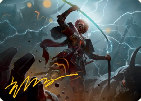 Raiyuu, Storm's Edge Art Card (Gold-Stamped Signature) [Kamigawa: Neon Dynasty Art Series] | Eastridge Sports Cards & Games