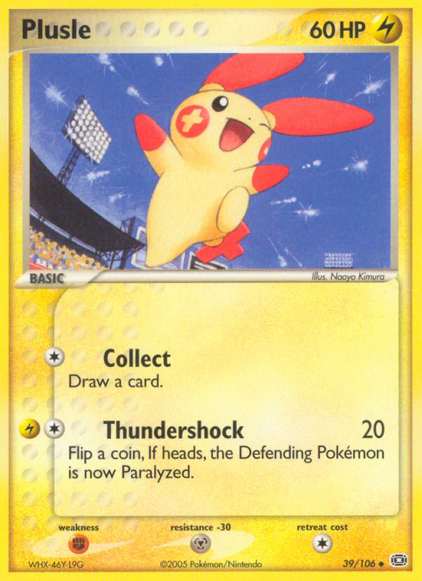 Plusle (39/106) [EX: Emerald] | Eastridge Sports Cards & Games