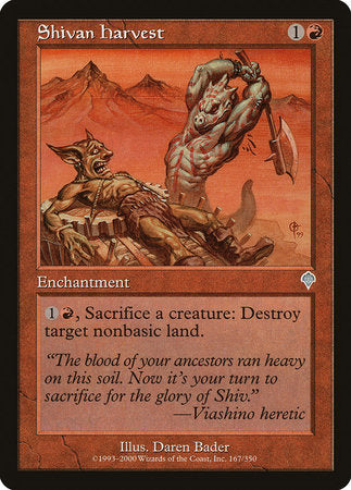 Shivan Harvest [Invasion] | Eastridge Sports Cards & Games