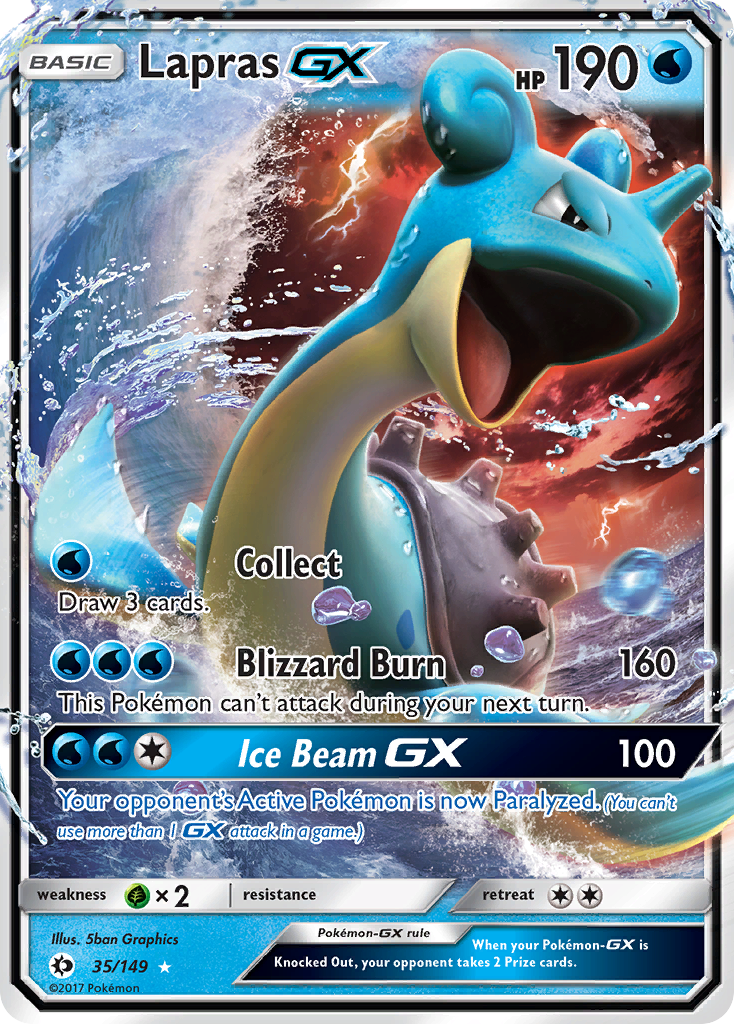 Lapras GX (35/149) [Sun & Moon: Base Set] | Eastridge Sports Cards & Games