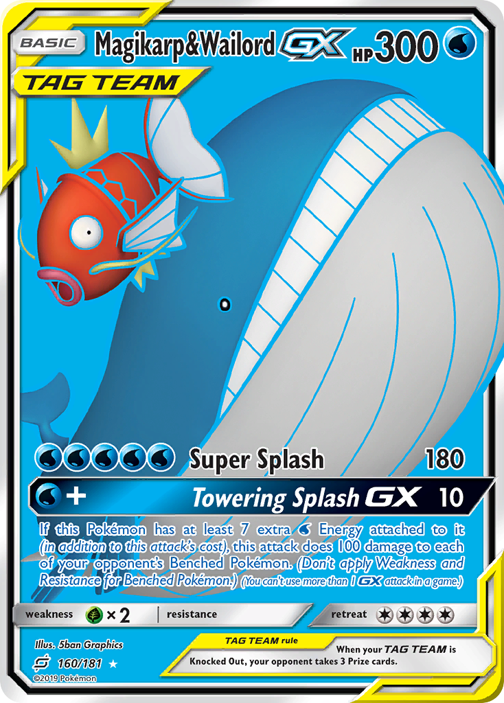 Magikarp & Wailord GX (160/181) [Sun & Moon: Team Up] | Eastridge Sports Cards & Games