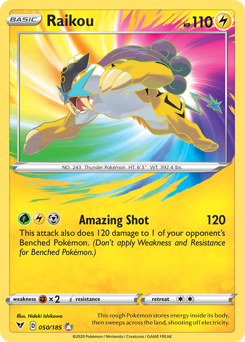 Raikou (050/185) [Sword & Shield: Vivid Voltage] | Eastridge Sports Cards & Games