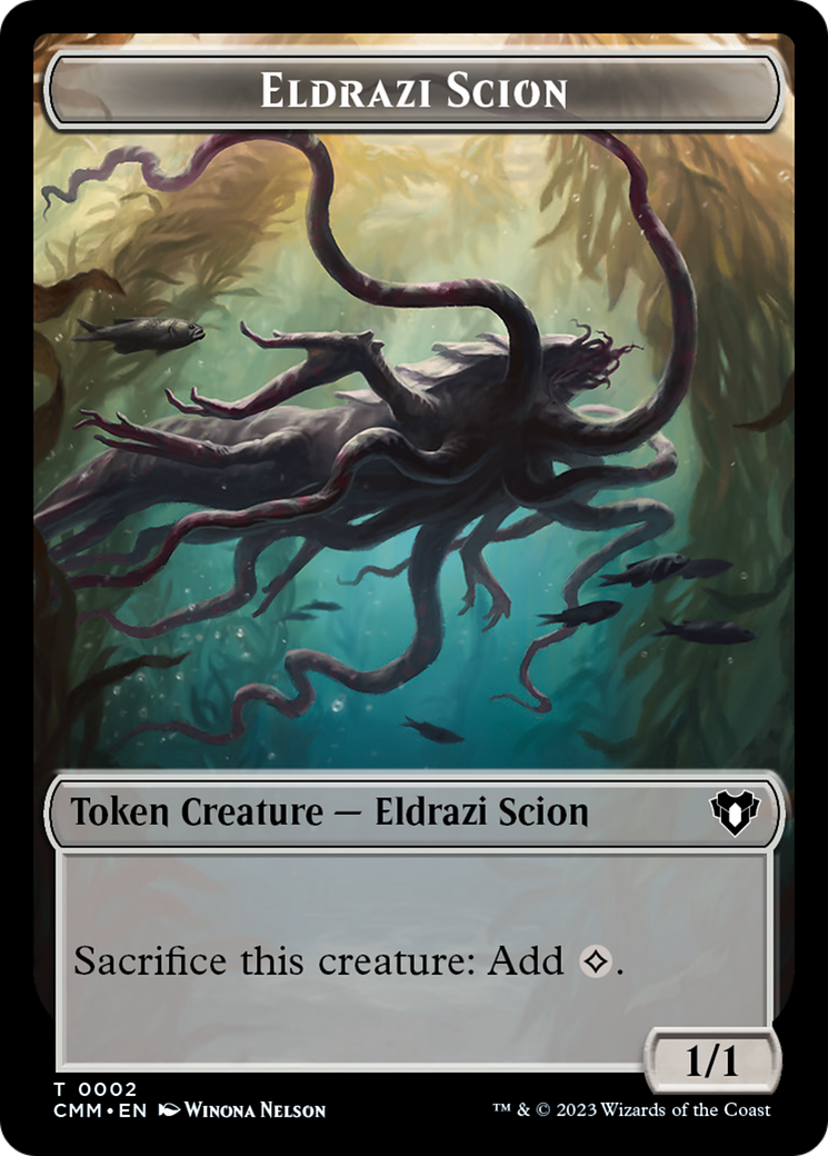 Eldrazi Scion // Spider Double-Sided Token [Commander Masters Tokens] | Eastridge Sports Cards & Games