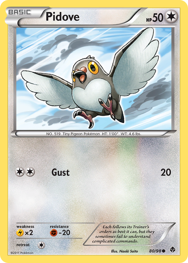 Pidove (80/98) [Black & White: Emerging Powers] | Eastridge Sports Cards & Games
