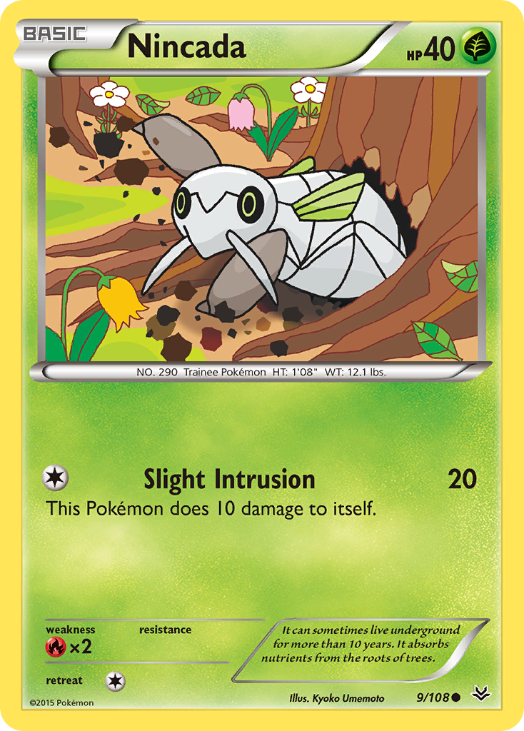 Nincada (9/108) [XY: Roaring Skies] | Eastridge Sports Cards & Games