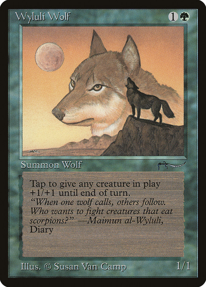 Wyluli Wolf (Light Mana Cost) [Arabian Nights] | Eastridge Sports Cards & Games